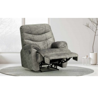 Haily Single Seater Recliner Fabric Grey